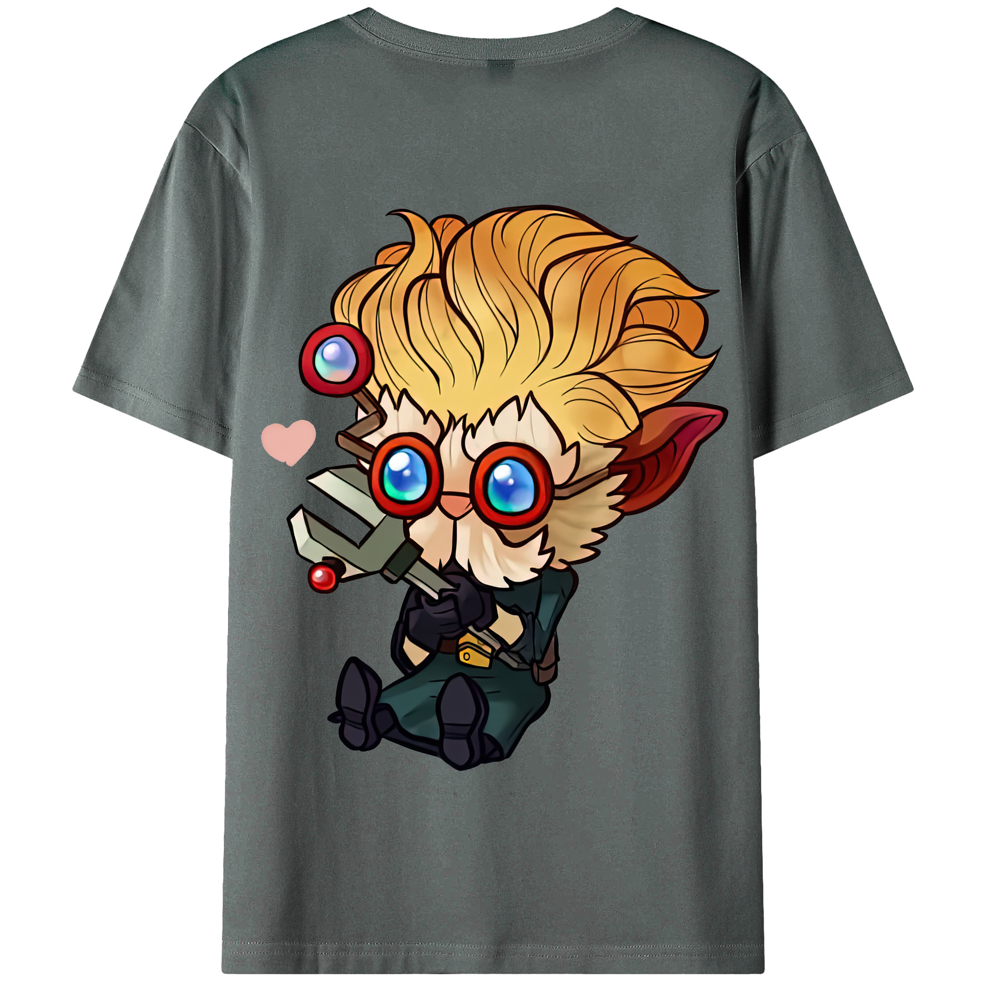 リーグ・オブ・レジェンド League of Legends LOL 綿100％半袖Tシャツ（背面プリント）